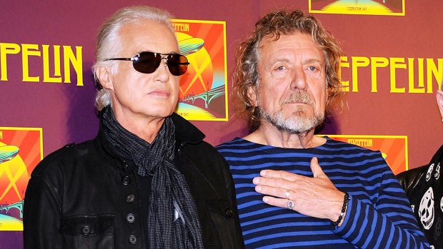 Successful defence ... Led Zeppelin's guitarist Jimmy Page, left, and singer Robert Plant denied hearing the Spirit song Taurus before writing <i>Stairway to Heaven</i>.  