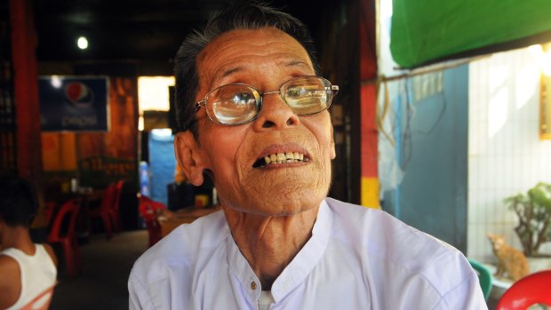 Kyaw Mya, 78-year-old resident of ward 8 in Hlaing Tharyar Township, Yangon.
