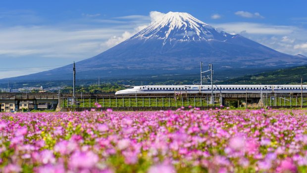 Japan's bullet trains still have an uber-cool presence and futuristic style.