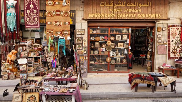 Treasure trove: A souvenir shop in Madaba, Jordan.