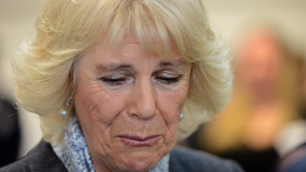 Camilla, Duchess of Cornwall becomes emotional hearing stories of victims of domestic violence.