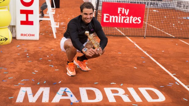 King of clay: Rafael Nadal wins his third-straight tournament on clay, in a blistering run ahead of the French Open.