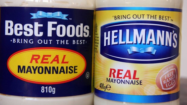  What's in a name? Same mayo, different labels, depending on which side of the Rocky Mountains you're on.