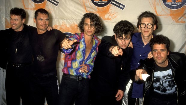 Garry Beers and INXS during their hey day in the early 1990s.