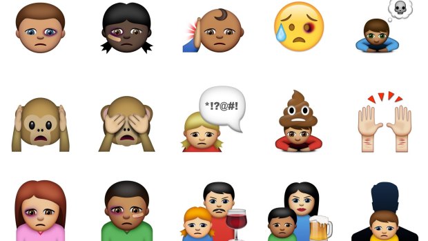 A new series of "abused emojis" allows people to send messages about domestic violence.