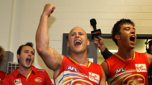 The Suns sang the song for the first time after beating Port Adelaide in 2011.