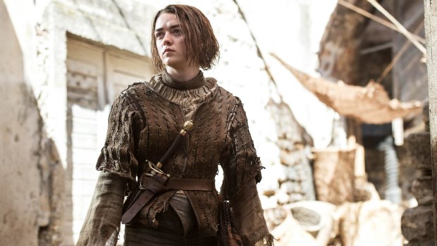 Arya Stark (Maisie Williams) in <i>Game of Thrones</i> season 5.