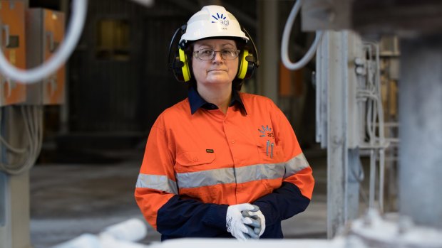 Kate Coates, general manager of AGL Macquarie, inside the Liddell power station.