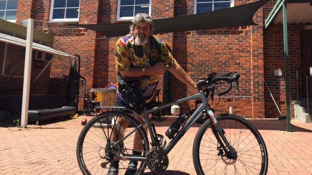 David Beacham, 50, is riding from across Australia for charity