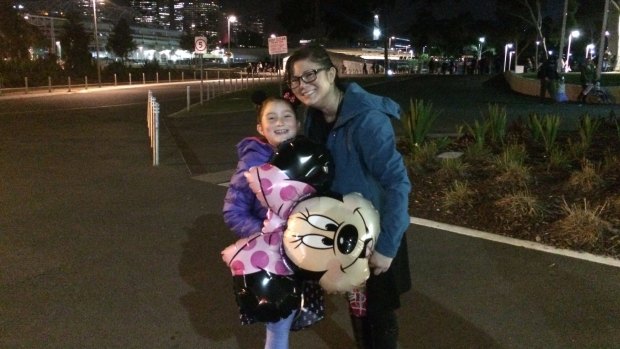 Mai Kelly with daughter Zara after last year's Disney On Ice production.