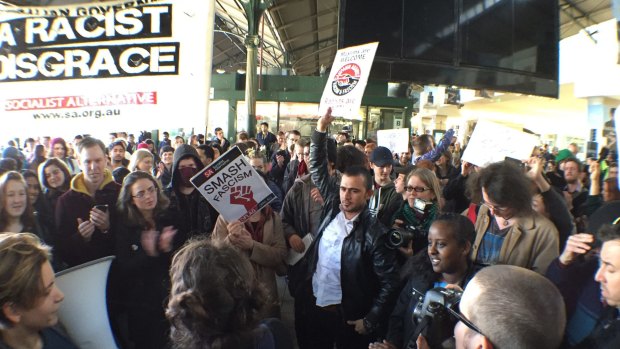 Protesters took to Melbourne's CBD streets.