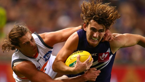 Connor Blakely  has embraced his new tagging role at Freo.