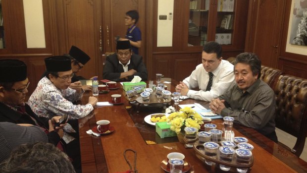 Independent Senator Nick Xenophon in Indonesia last week.


