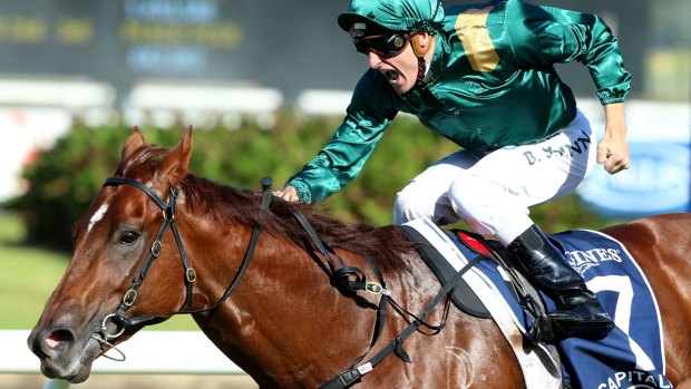 Class: Blake Shinn takes Capitalist to victory in the Golden Slipper.