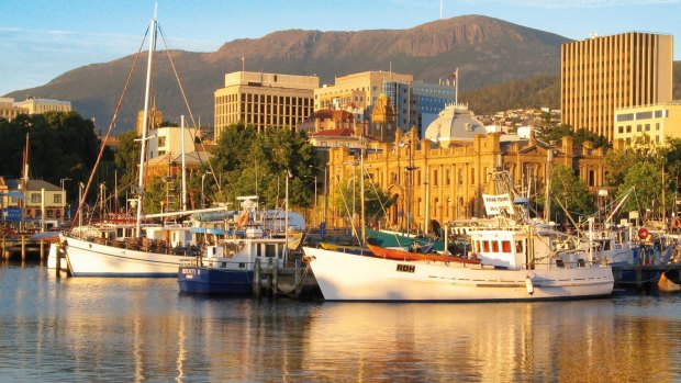 Hobart's waterfront.