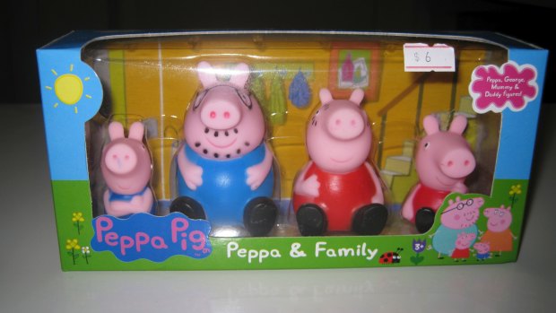 'Appeared cute and harmless': the Peppa and Family squeaky toys.