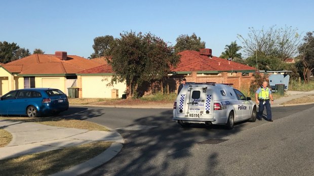 Police cordoned off Linto Way in Alexander Heights while Homicide Detectives investigated.