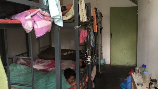A two-bedroom apartment in poor repair used as a makeshift worker's dormitory has an asking price of $650,000 and up.