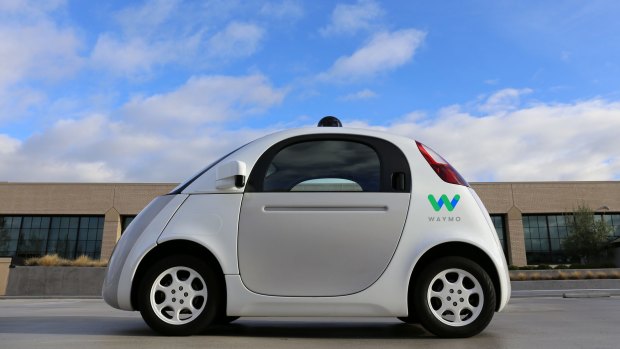 Google's Waymo driverless car. Auto manufacturers and tech companies are investing heavily in self-driving technology. 