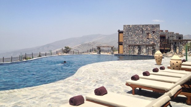 Awe-inspiring vistas: The view from the resort's swimming pool, 2000 metres above sea level, is spectacular.