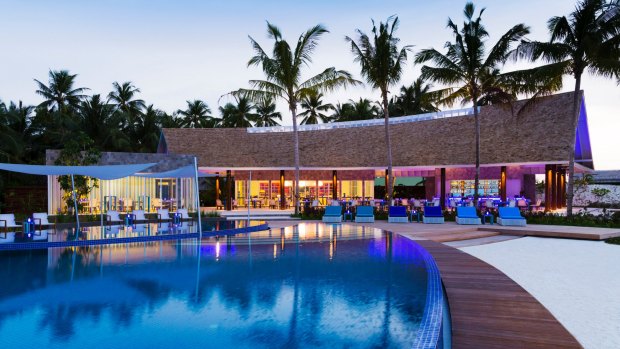 Blu Restaurant with pool. 