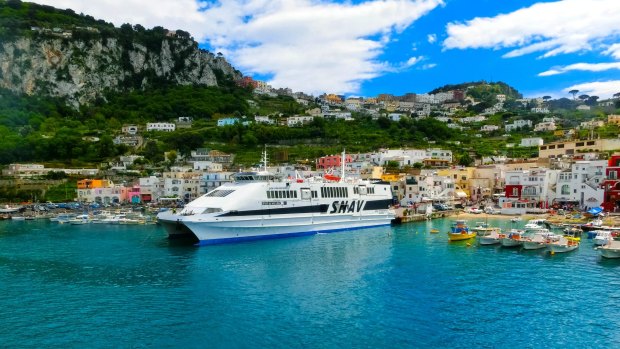 The free baggage allowance on the ferries from Naples to Capri and along the Amalfi coast is limited to about what you could expect to get away with as cabin luggage on a flight, but it's better to travel light.