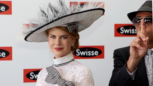 Nicole Kidman in the Swisse marquee in 2012.
