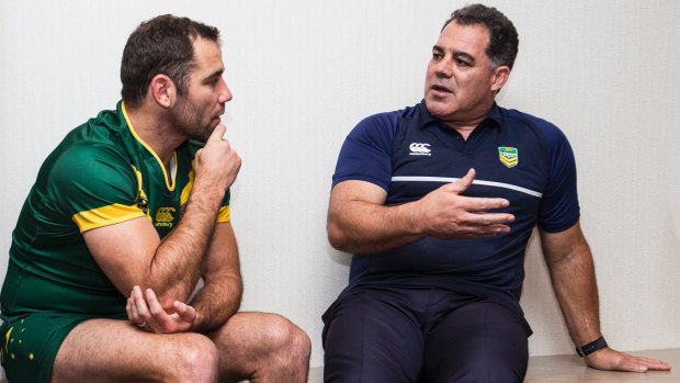 Captain and coach: Cameron Smith and Mal Meninga will have plenty to say as the new NRL season is launched.