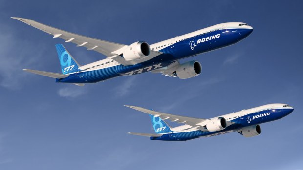 Boeing 777-9X and 777-8X.