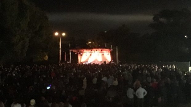 The Fremantle crowd lapped up Bragg's attacks on Trump, Brexit and Australia's treatment of refugees. 
