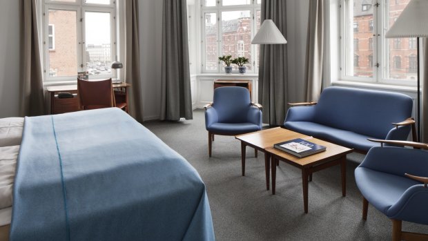 Rooms at the Copenhagen Hotel.