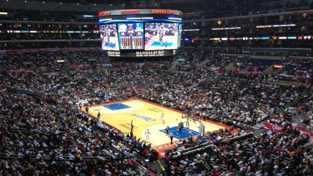 So much more than the game: the Staples Centre in Los Angeles.