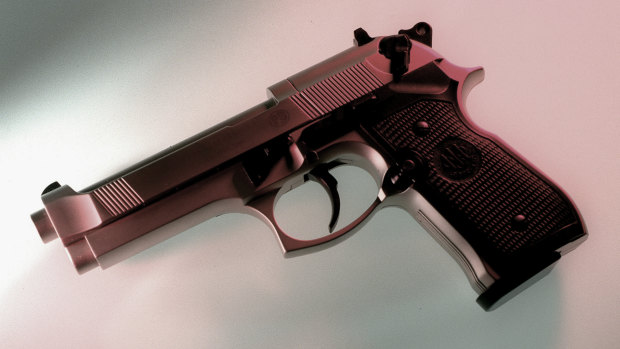 A man allegedly fired a gun while demanding money that was owed to him. 