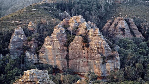 The Springvale mine undercuts water flowing into the Gardens of Stone National Park, NSW.