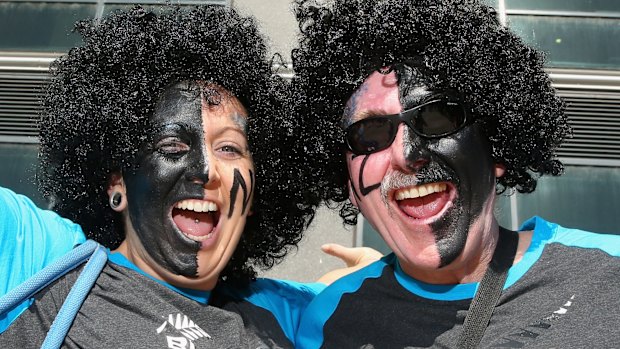 Black Caps fans made their presence felt.