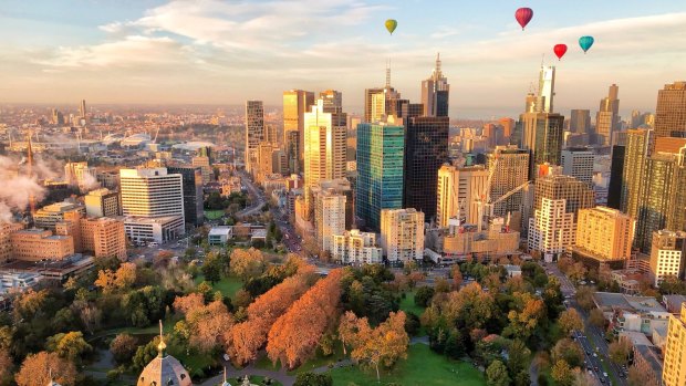Melbourne is one of the few cities in the world you can float over in a balloon.