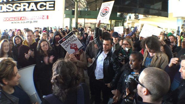 A Melbourne protest last year against Operation Fortitude. 