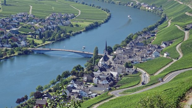 The Moselle River at Piesport.