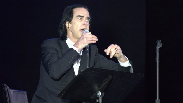 Heartfelt: Nick Cave performs with the Bad Seeds in Ballarat.