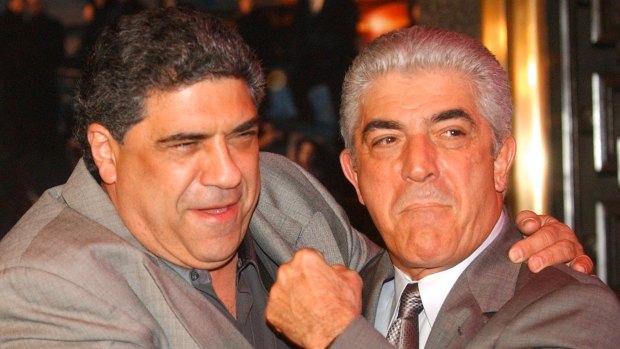 Frank Vincent (right) with fellow Sopranos star Vincent Pastore.