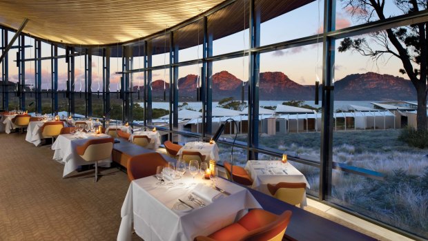 Dining in style at Saffire, Tasmania. 