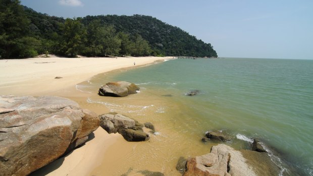 Stretch of sand at Kerachut (Turtle) Beach.