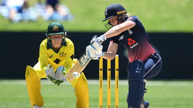 Watchful eye: Australian wicketkeeper and opening bat Alyssa Healy has been in superb form during the Ashes.