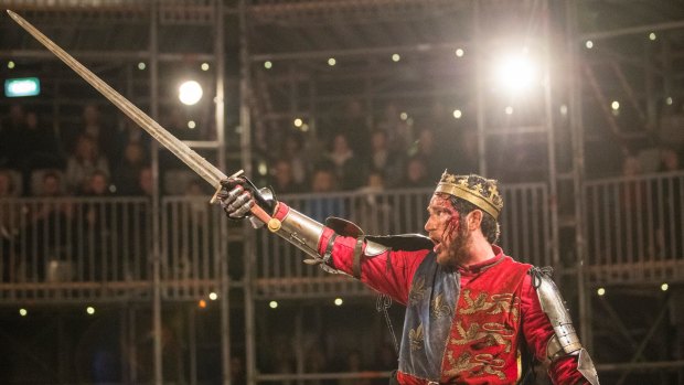 <i>Henry V</I> at the Pop-Up Globe brings its audience close to blood and combat.