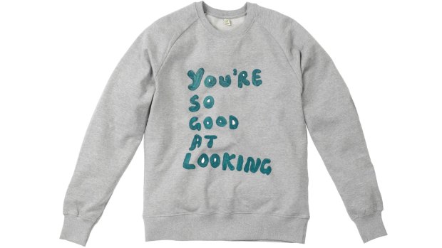 "You're so good at looking" sweatshirt by Tom Polo, one of the many items available at House of Voltaire.