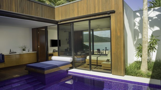 A Beachfront Pool Villa at Hayman Island.