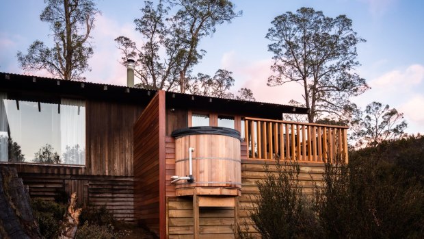 The luxurious Peppers Cradle Mountain Lodge.