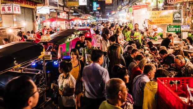 Yaowarat Road is a street food haven by night.