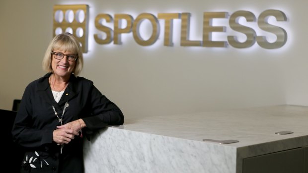 Spotless chair (and former Qantas chair) Margaret Jackson. The company's profit warning  came as a shock to investors.