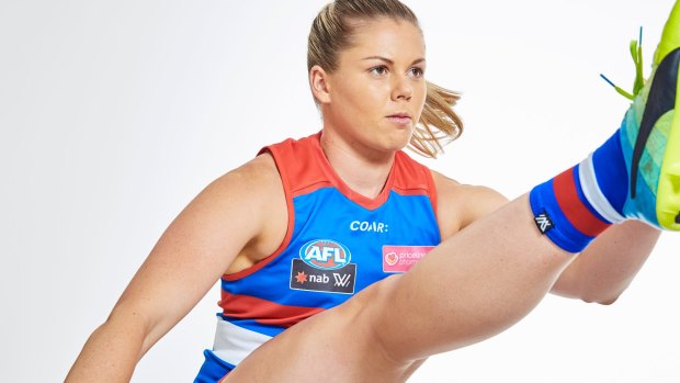 Western Bulldogs captain Katie Brennan is determined to play in the AFLW season-opener despite an ankle injury. 